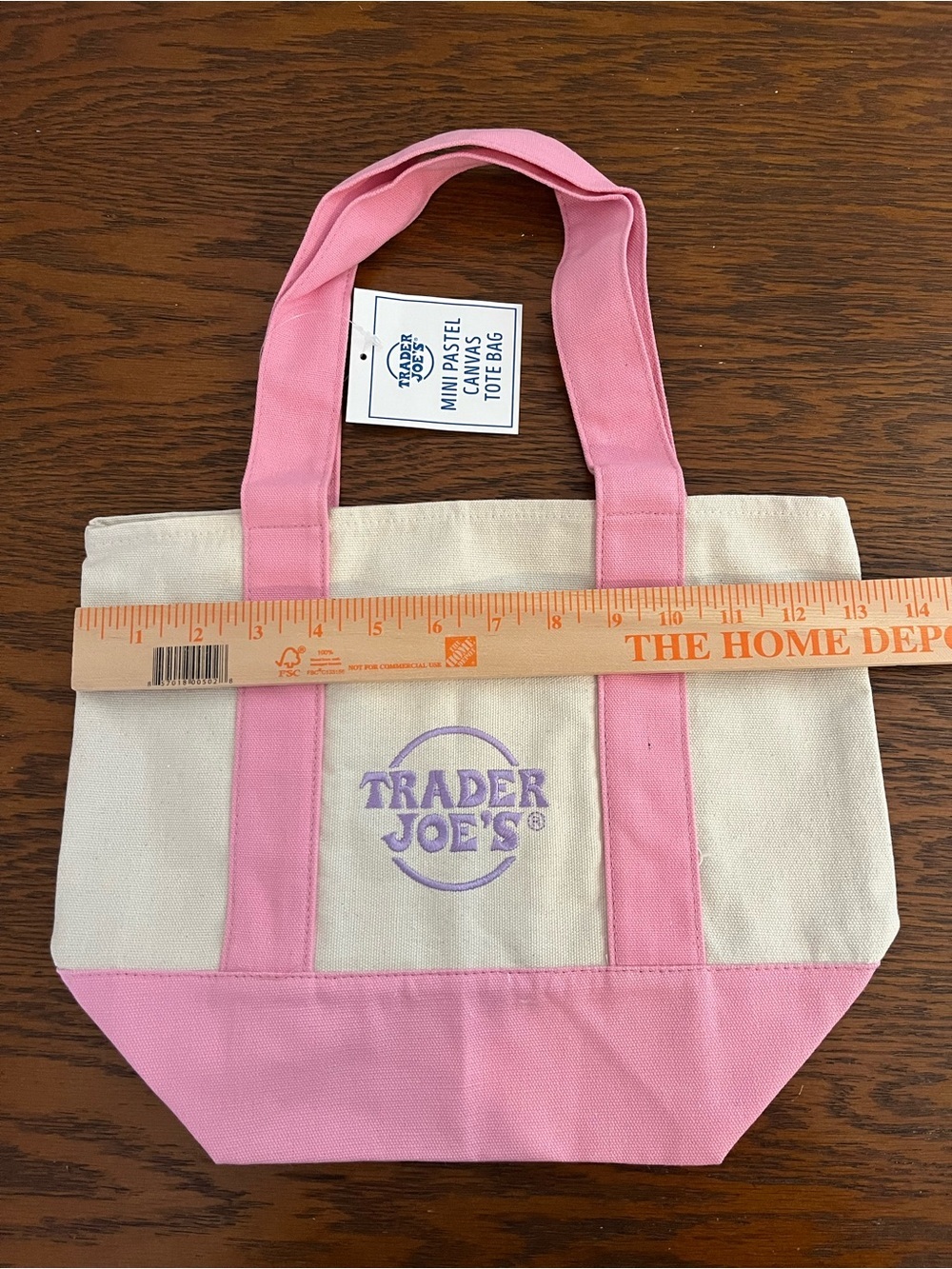 Trader Joe’s Easter Special Mini Tote Bundle Pastel Canvas Bag Limited Edition - Picture 6 of 7